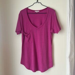 Z supply pink t shirt with pocket size women’s medium